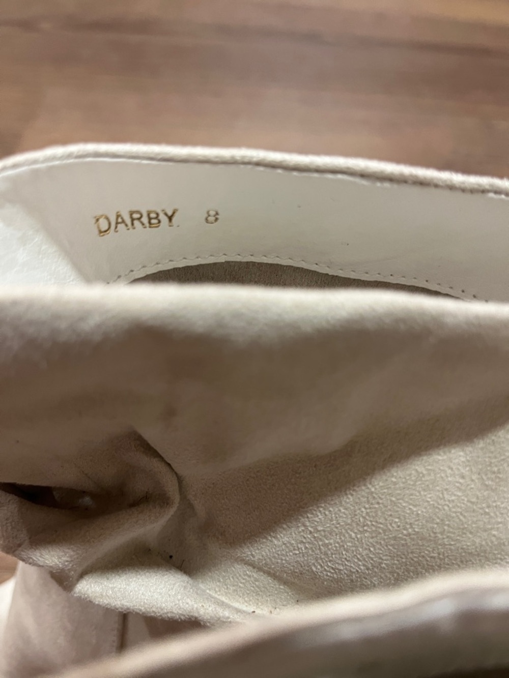 Ccocci | Darby slouchy heeled boots faux suede Women’s size 8 cream off white - Picture 7 of 9